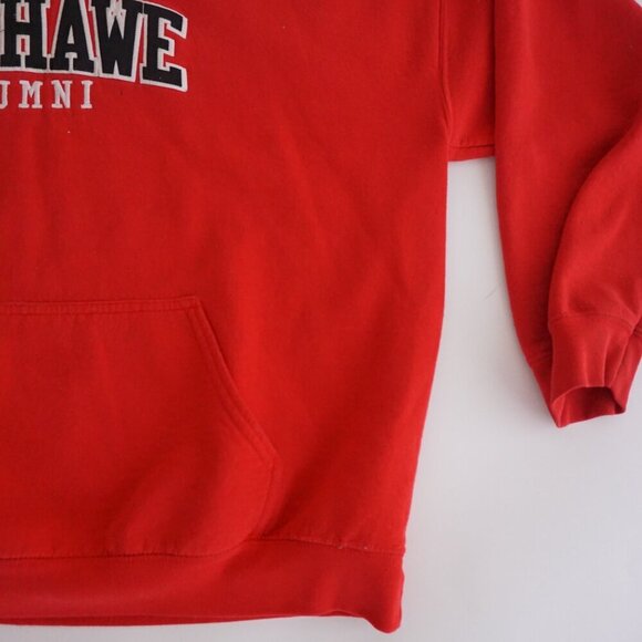 Vintage Dubwear Fanshawe College Alumni Collegiate Red Hoodie Sweatshirt XL - Picture 7 of 10